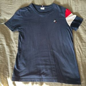 Le Coq Sportif - T Shirt - Size Medium - Red White Blue - 100% Cotton